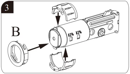 Install the latch and strike