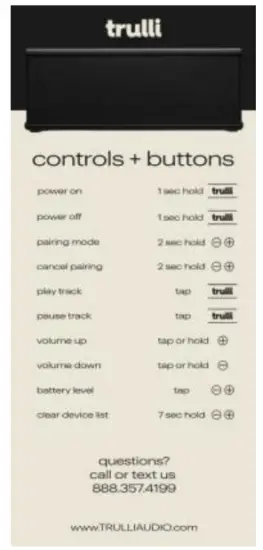 trulli JAM5 Portable Speaker - card