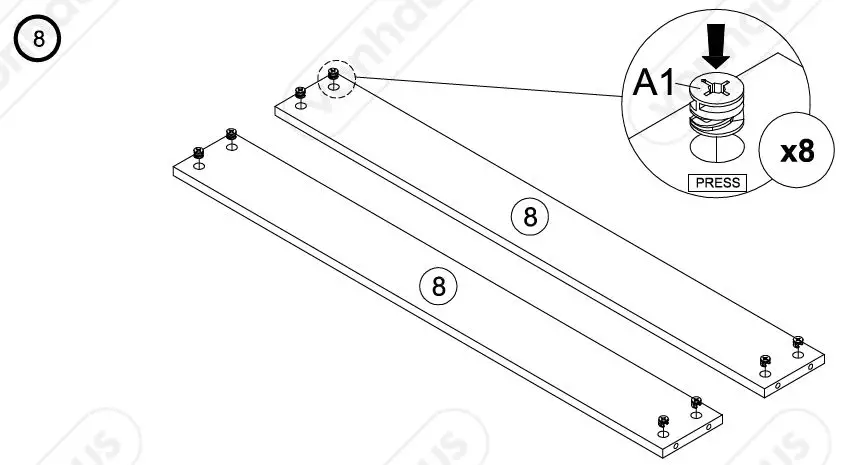 VonHaus-3000081-Koto 2 Drawer-2-Door-Wardrobe-fig11