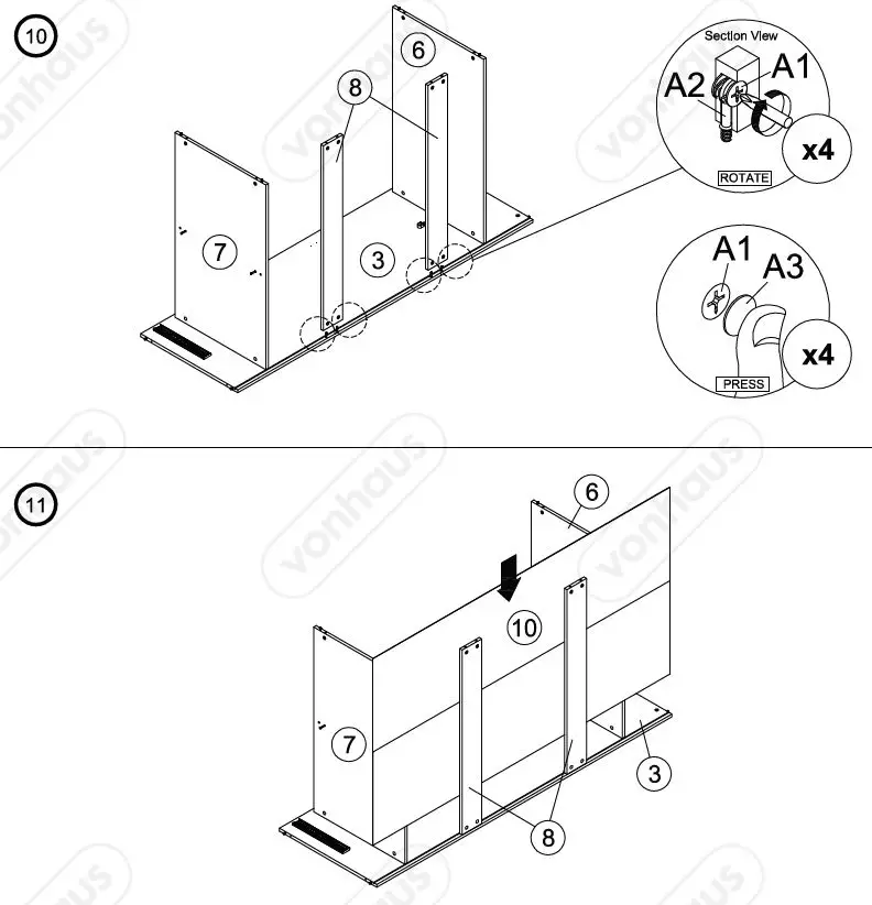 VonHaus-3000081-Koto 2 Drawer-2-Door-Wardrobe-fig13
