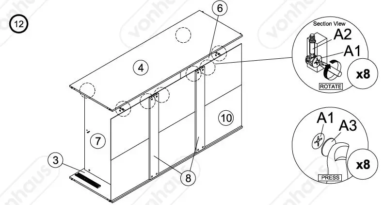 VonHaus-3000081-Koto 2 Drawer-2-Door-Wardrobe-fig14