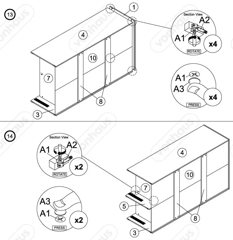 VonHaus-3000081-Koto 2 Drawer-2-Door-Wardrobe-fig15