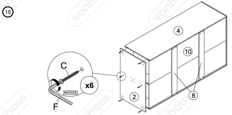 VonHaus-3000081-Koto 2 Drawer-2-Door-Wardrobe-fig16