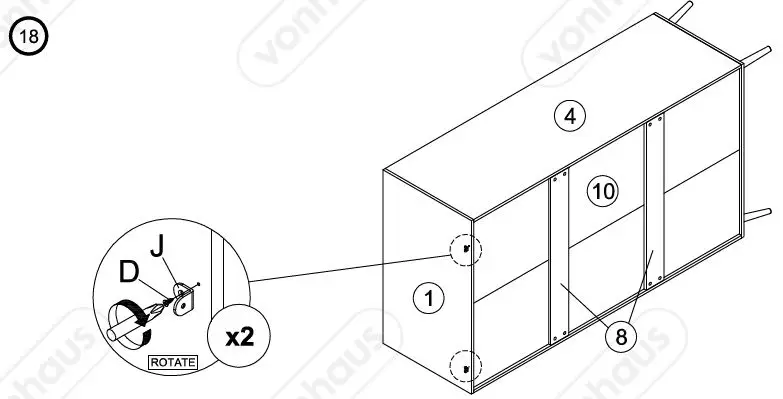 VonHaus-3000081-Koto 2 Drawer-2-Door-Wardrobe-fig18