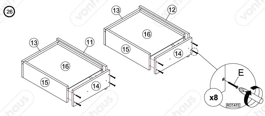 VonHaus-3000081-Koto 2 Drawer-2-Door-Wardrobe-fig24