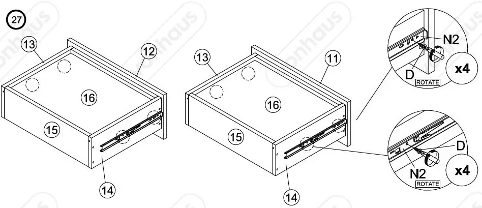 VonHaus-3000081-Koto 2 Drawer-2-Door-Wardrobe-fig25