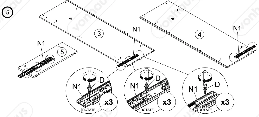 VonHaus-3000081-Koto 2 Drawer-2-Door-Wardrobe-fig8