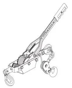 FIG 3 Torin Double Gear Hand Cable Puller