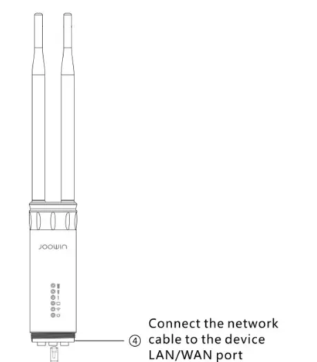 JOOWIN High Power Dual Band Cable installation diagram