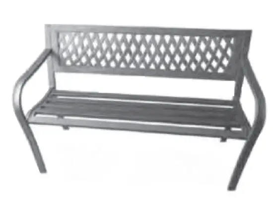 909-Outdoor-C072-Steel-Garden-Bench
