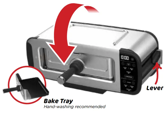 NINJA QSG ST101 Foodi 2 in 1 Flip Toaster Maker Machine - Flip down to the