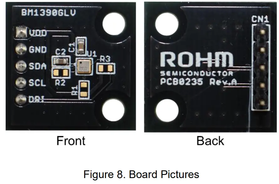 ROHM BM1390GLV VK 001 Evalution Board Pressure Sensor - FIG 4