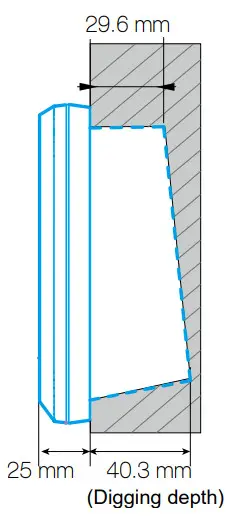 SOYAL AR 837 EA Graphic Display Multi Function Proximity Controller - Dimension 3