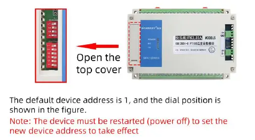 SONBEST KM12B01 PT100 8-Channel Temperature Acquisition Module-fig 7