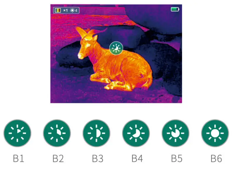 InfiRay DP09 Thermal Imaging Monocular with Camera - Shortcut Menu 3