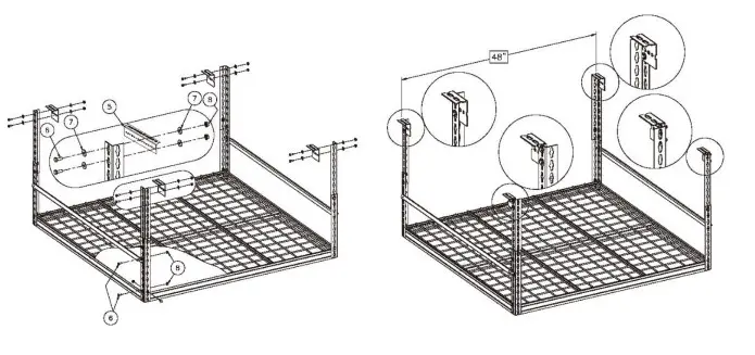 Muscle Rack Adjustable Overhead Storage Rack -BEEMS 2