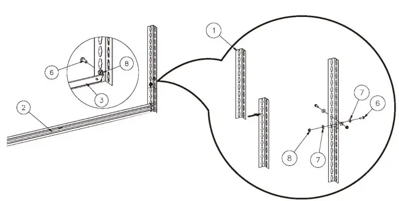 Muscle Rack Adjustable Overhead Storage Rack - POST