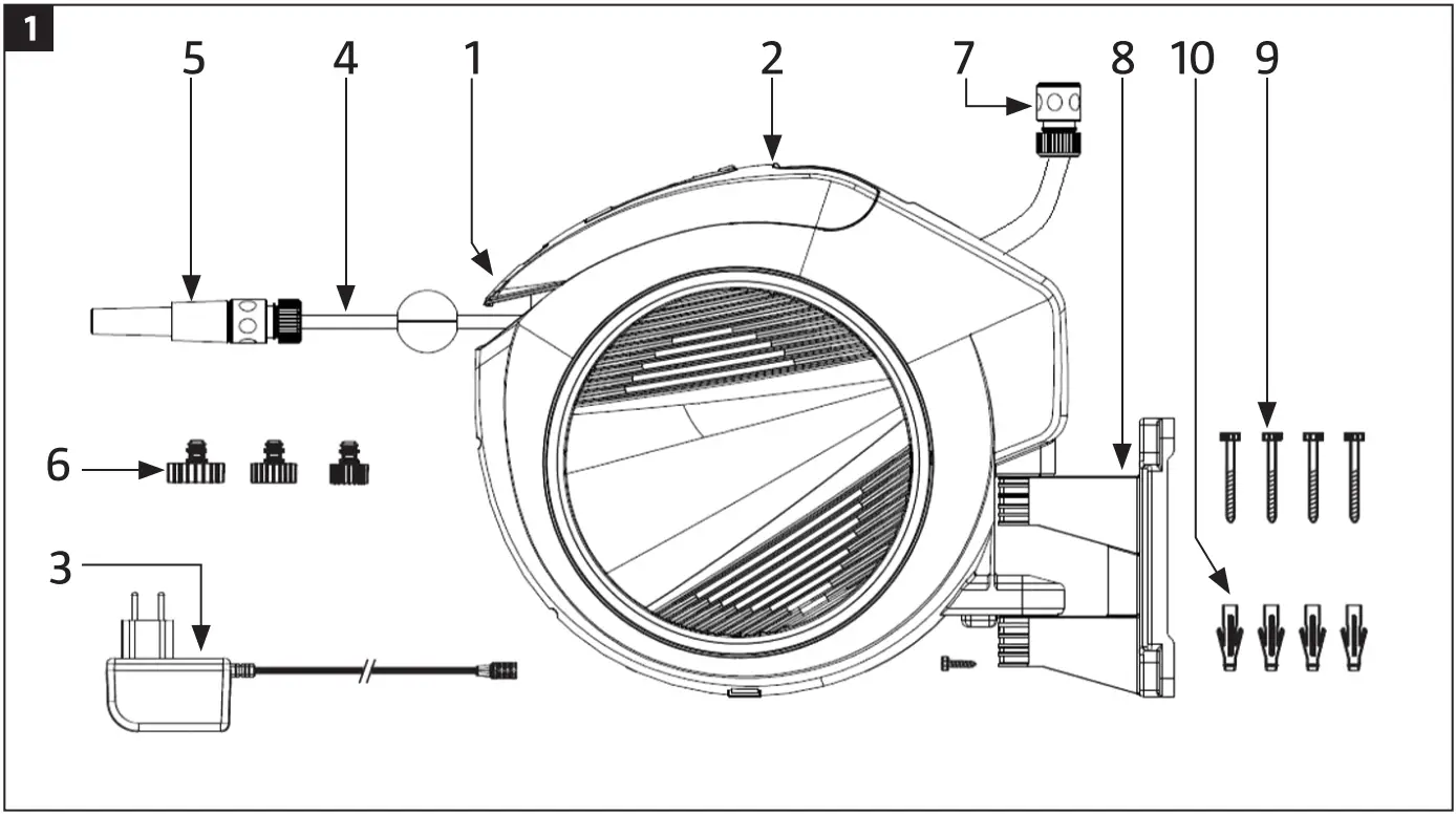 HARD HEAD 013715 HOSE REEL - fig1