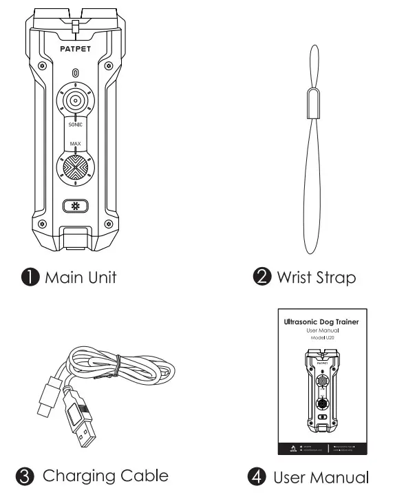 PATPET U20 Ultrasonic Dog Trainer - Figure 1
