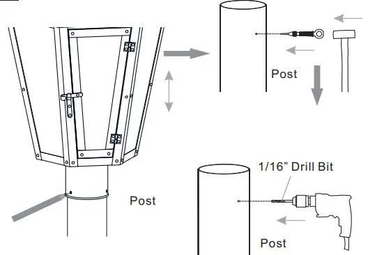 QUOIZEL BURD9015AC Burdett 3 Light 25 inch Aged Copper Outdoor Post Lantern-fig8