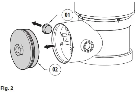VIDEOTEC MPX2CABL IP66 Barrier Cable Gland Multipolar Cable - Cable tail connection