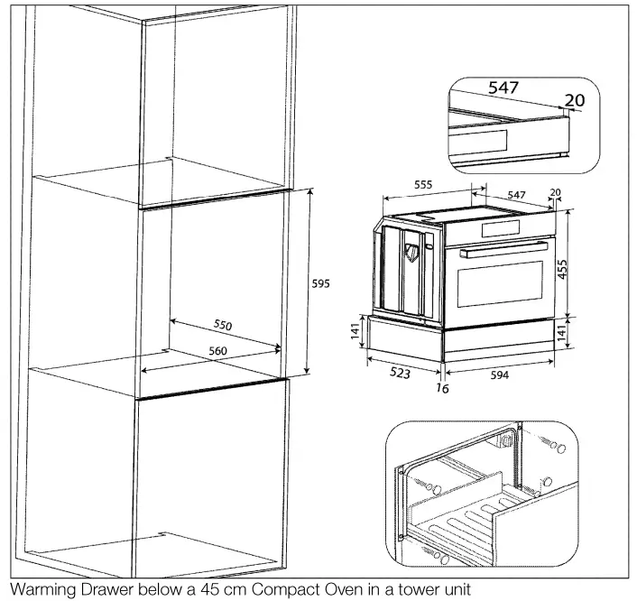 beko BDRW 11400 FX Warmer Drawer - drawe2