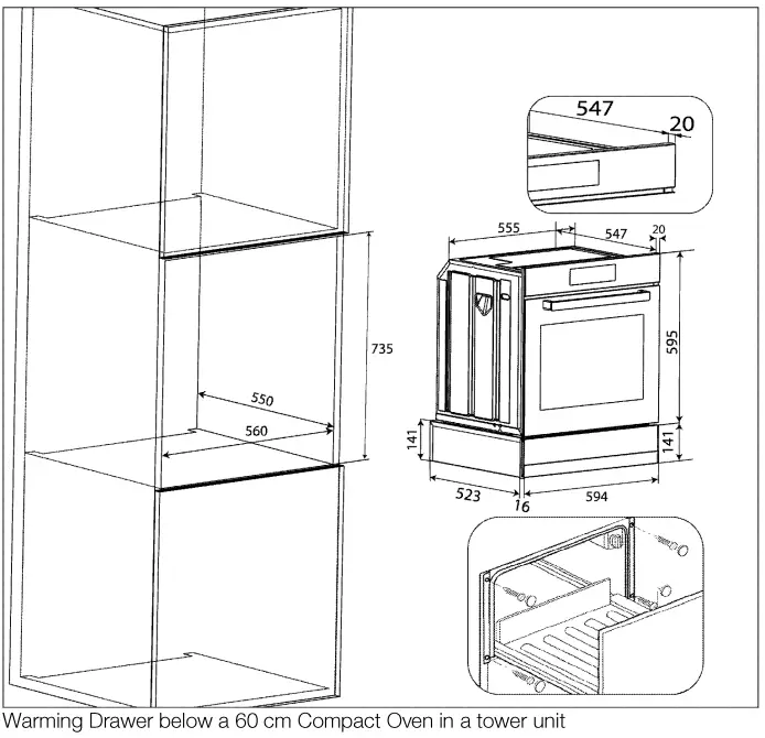 beko BDRW 11400 FX Warmer Drawer - drawe3