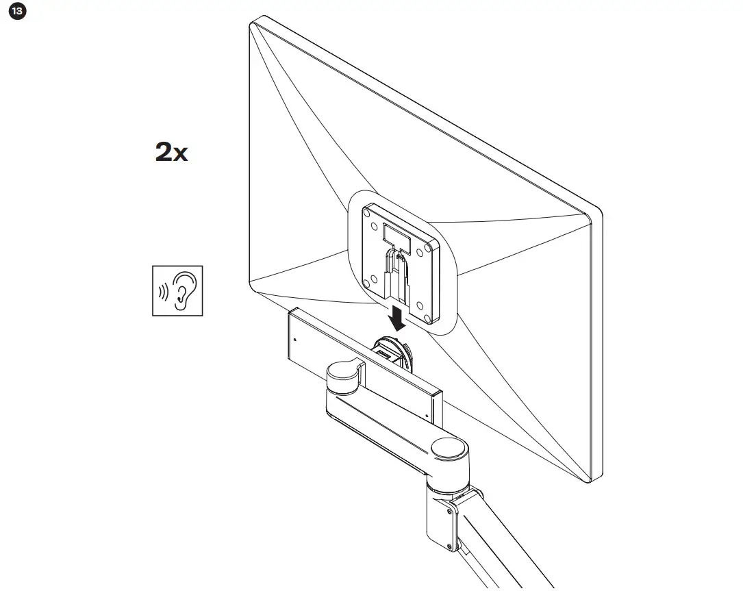 Innovative Design Works STX-3S-SLD-XXX Staxx Triple Articulating Monitor Mount - CONFIGURATION 12