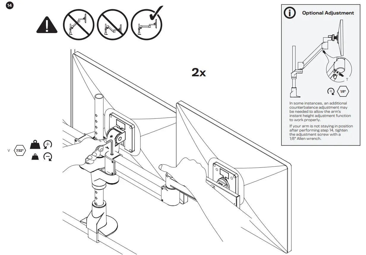 Innovative Design Works STX-3S-SLD-XXX Staxx Triple Articulating Monitor Mount - CONFIGURATION 13