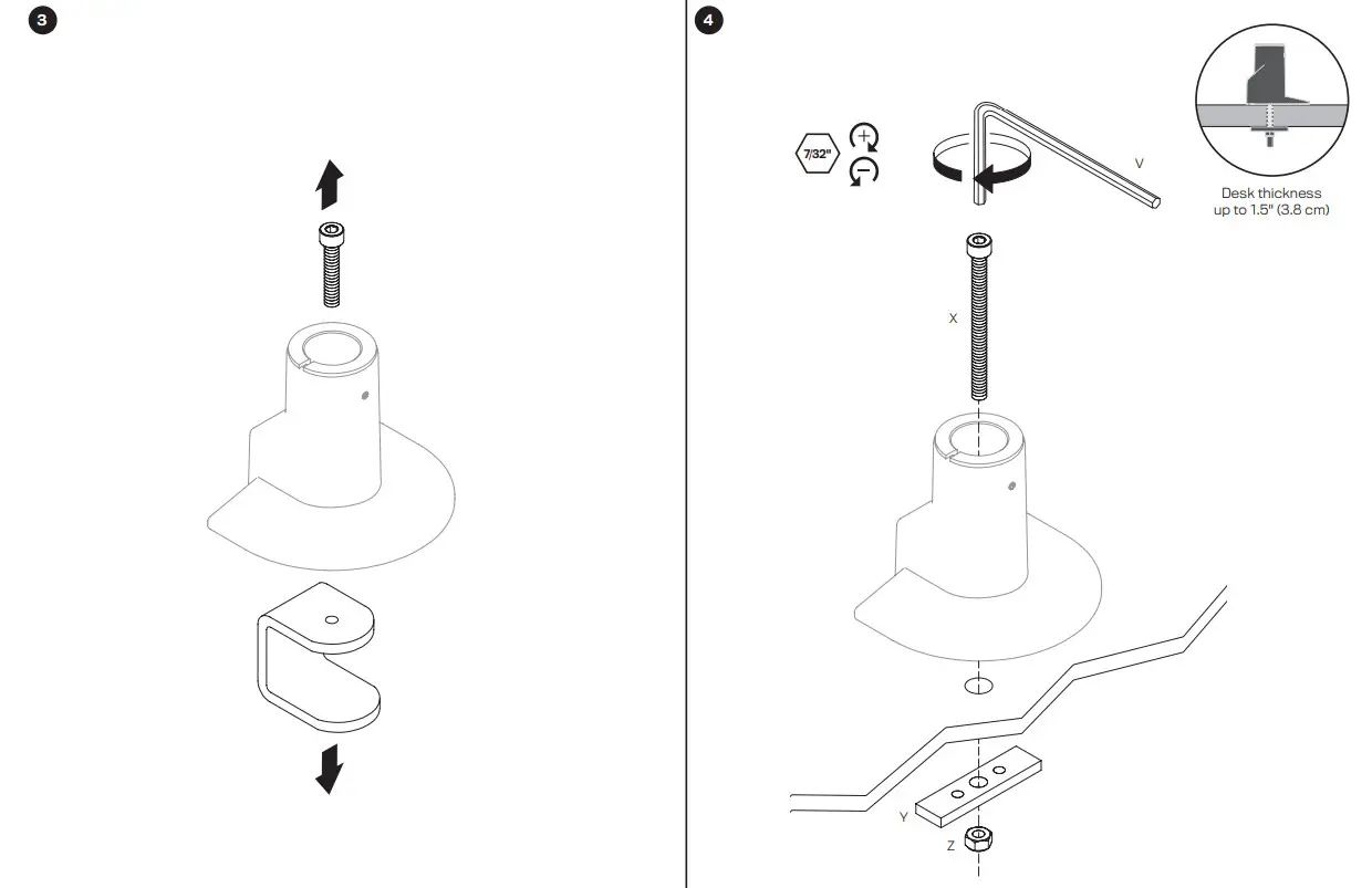 Innovative Design Works STX-3S-SLD-XXX Staxx Triple Articulating Monitor Mount - CONFIGURATION 2