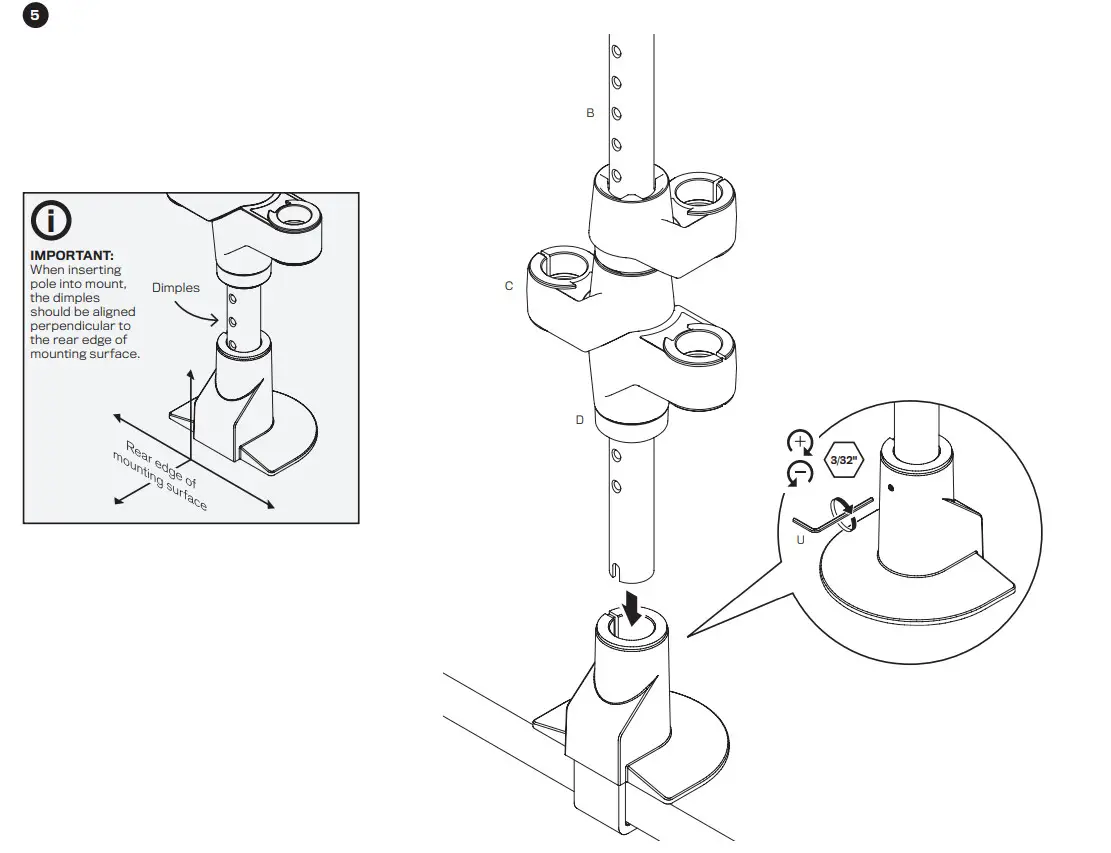 Innovative Design Works STX-3S-SLD-XXX Staxx Triple Articulating Monitor Mount - CONFIGURATION 3