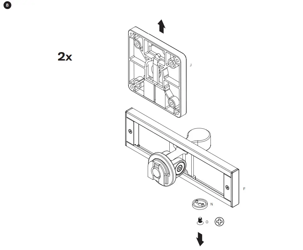 Innovative Design Works STX-3S-SLD-XXX Staxx Triple Articulating Monitor Mount - CONFIGURATION 6