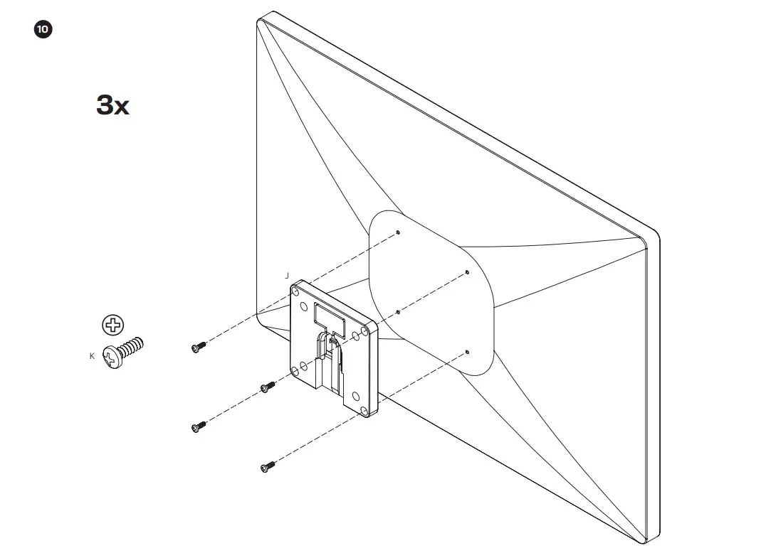 Innovative Design Works STX-3S-SLD-XXX Staxx Triple Articulating Monitor Mount - CONFIGURATION 8