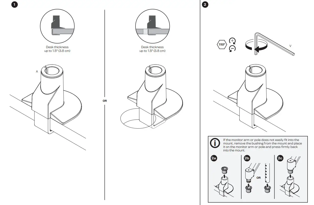 Innovative Design Works STX-3S-SLD-XXX Staxx Triple Articulating Monitor Mount - CONFIGURATION
