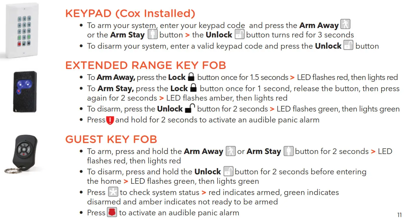 ARMING & DISARMING YOUR SYSTEM