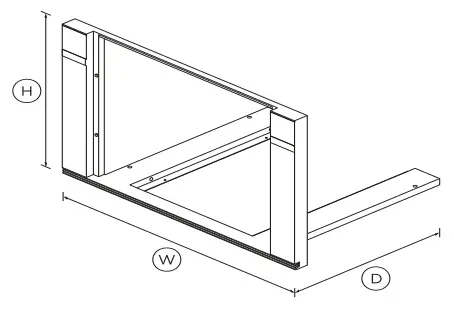 FISHER PAYKEL TK30NDBB1 76cm Companion Trim Kit - 1