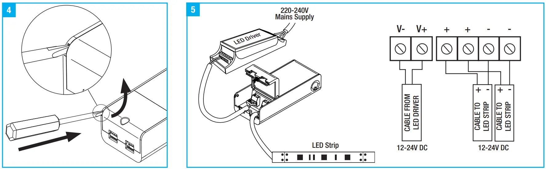 AURORA AU A1ZBSCD Dimmable LED Strip Controller - Fig 1