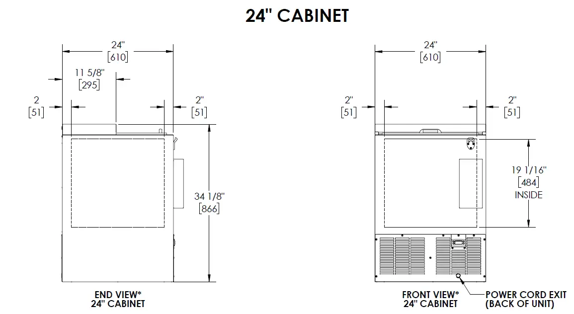 Perlick BC24 Flat Top Bottle Cooler BC Series FIG 6
