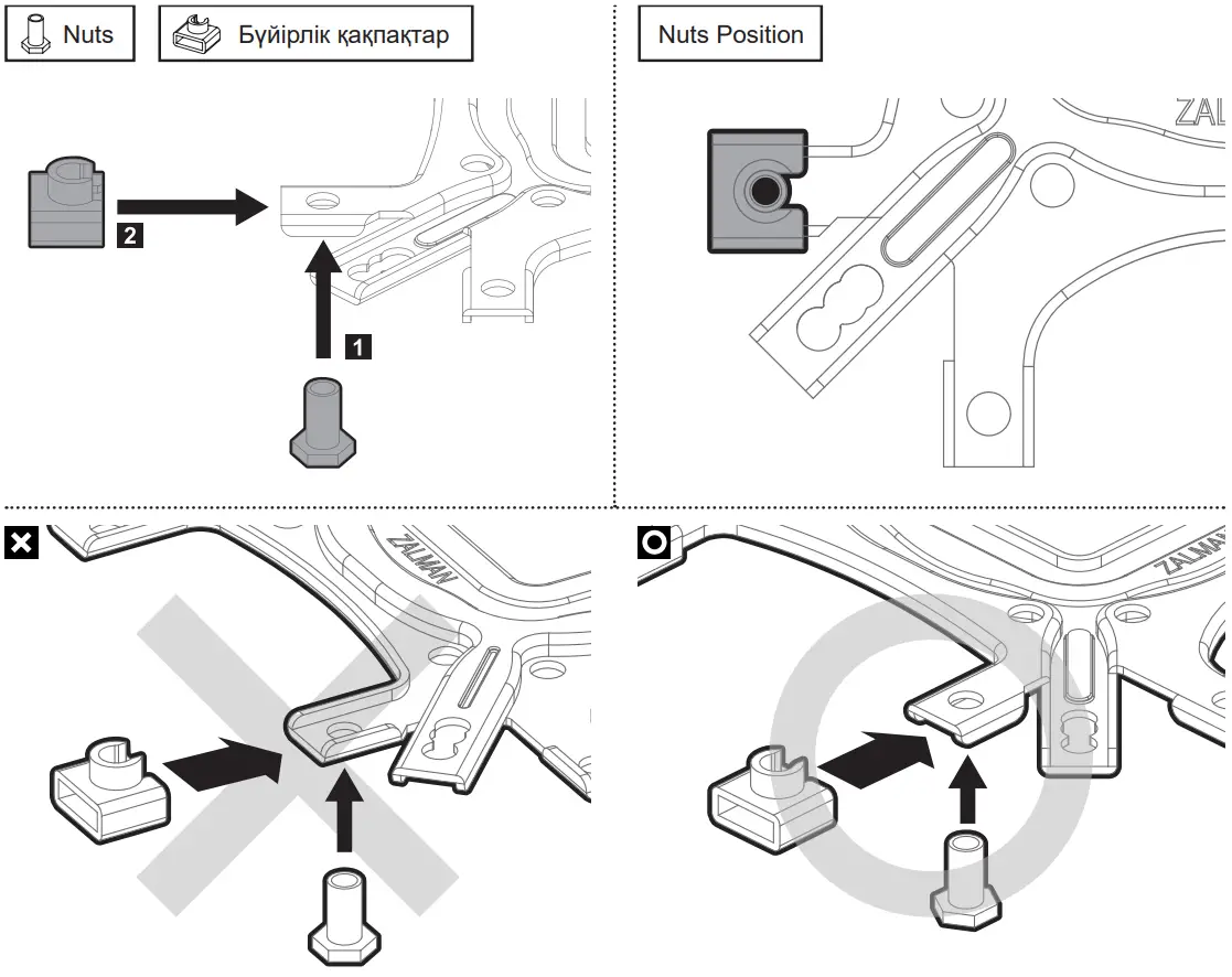 ZALMAN CNPS4X CPU Cooler RGB LED Fans - FIG 14