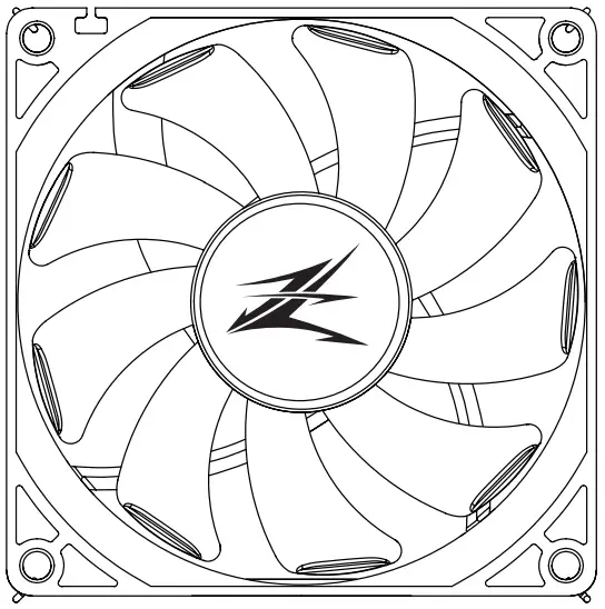 ZALMAN CNPS4X CPU Cooler RGB LED Fans - FIG 18