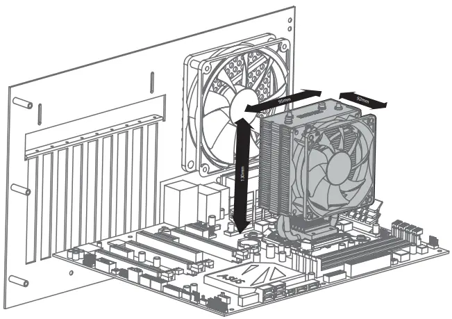 ZALMAN CNPS4X CPU Cooler RGB LED Fans - FIG 3