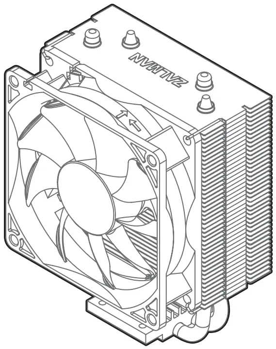 ZALMAN CNPS4X CPU Cooler RGB LED Fans