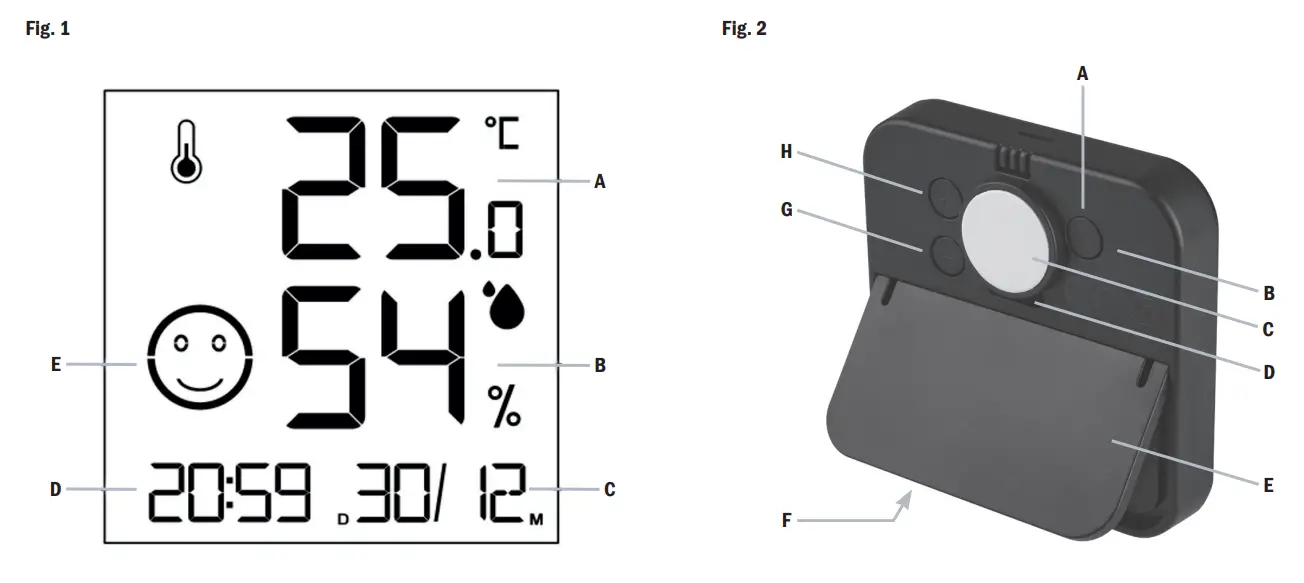 TFA 30 5054 xx Digital Thermo Hygrometer - fig