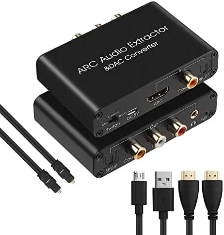 Speaka-PROFESSIONAL-2523572-HDMI-(eARC ARC)-to-Toslink-and-Coaxial-Digital-Audio-Converter-PRODUCT