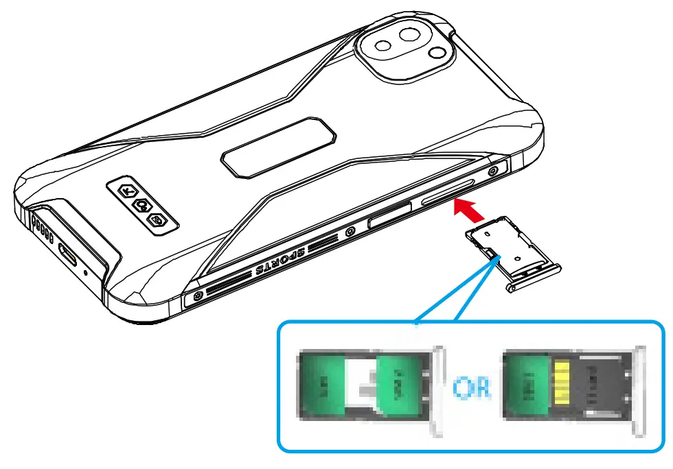 UNIWA W555 4G Smartphone - MAMERY CARD