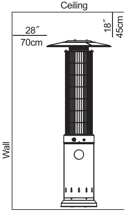 G21 Inferno Gas Patio Heater - Figure 2