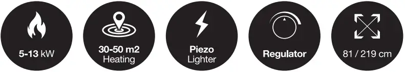 G21 Inferno Gas Patio Heater - icon 1