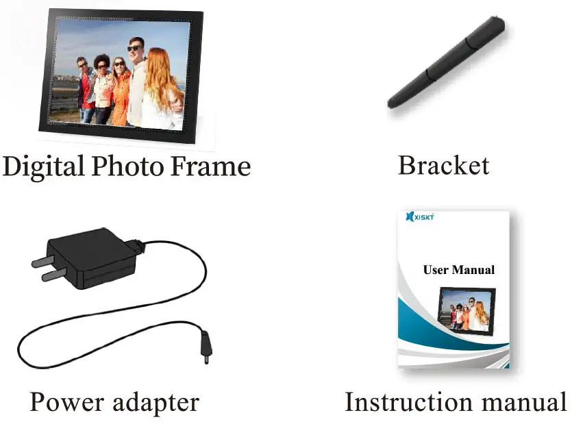 XISKT Digital Photo Frame with Whale Photo App - FIGURE 1