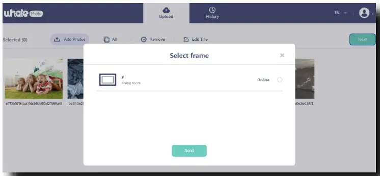 XISKT Digital Photo Frame with Whale Photo App - FIGURE 13