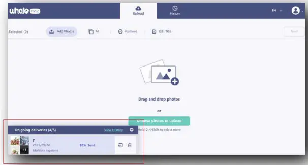 XISKT Digital Photo Frame with Whale Photo App - FIGURE 14